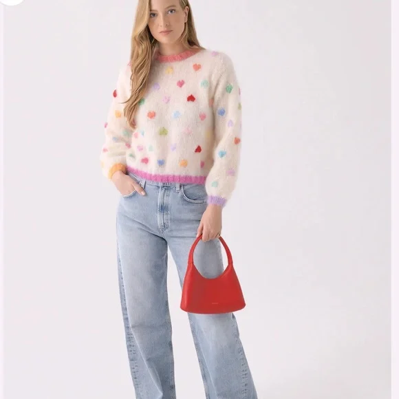 Rose Carmine Women's Mon Amour Sweater - Picture 3 of 5